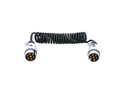 Cablu electric curent Carpoint flexibil pentru remorca cu 7 pini cu fisa metalica si conectie pt lampa ceata AutoDrive ProParts