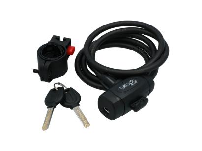 Antifurt bicicleta, lacat cu cheie, 150cm, fi 8, Dresco AutoDrive ProParts