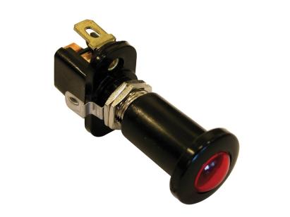 Intrerupator auto Carpoint 12V 10A cu lumina rosie , bec 12V 2W T8,5 AutoDrive ProParts