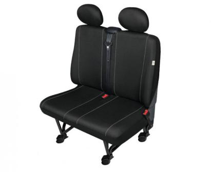 Huse scaun bancheta auto cu 2 locuri Herman Black DV2 M pentru Citroen Jumpy, Fiat Scudo, Mercedes Vito, Opel Movano, Peugeot Expert, Vw T4, T6 AutoDrive ProParts
