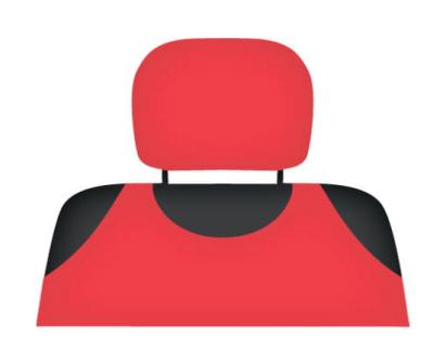 Set 2 buc huse tetiera culoare rosie model universal compatibil la 99% din autoturisme AutoDrive ProParts