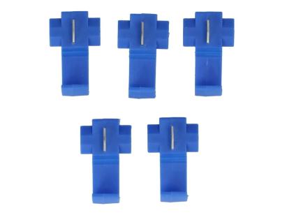 Papuci electrici izolati, mama, albastru rotund, terminale pe cablu, 4 mm,lungime 20 mm, crimpat, 1560, 10 buc. la blister Carpoint AutoDrive ProParts