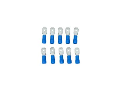 Set 10 papuci electrici Carpoint tip 740 tata 6,3x0,8 mm, lungime 21,3 mm, albastru AutoDrive ProParts