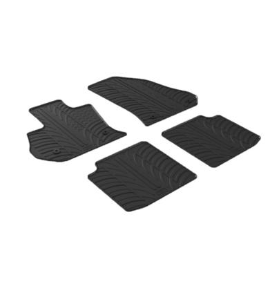 Set covorase auto din cauciuc Fiat 500L Facelift 07.2017, Negru, Gledring, 4 buc. AutoDrive ProParts