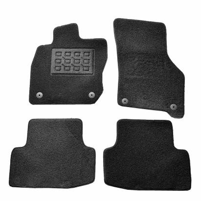 Covorase mocheta Audi A3 5p Sportback 11/2012-> 2020, Negre, set de 4 bucati AutoDrive ProParts