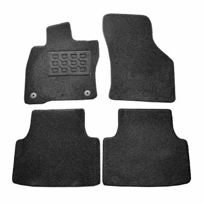Covorase mocheta Seat Leon 4 2020-> prezent, Negre, set de 4 bucati AutoDrive ProParts