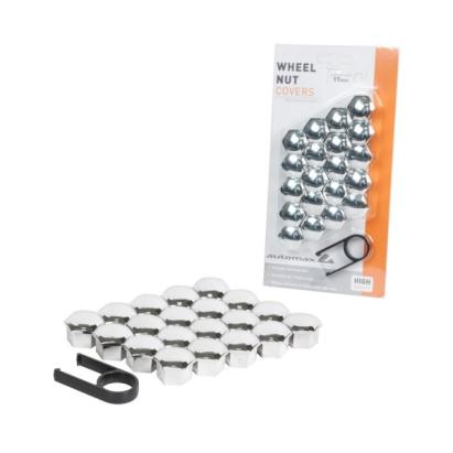 Set capace prezoane roata Automax, 17mm, 20buc, crom AutoDrive ProParts