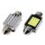 Set 2 becuri auto Amio LED, C5W SV8.5-8, 1 LED COB3, 2.4W, 36mm, Canbus, 12V, leduri alb sofit Festoon AutoDrive ProParts
