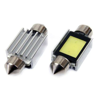 Set 2 becuri auto Amio LED, C5W SV8.5-8, 1 LED COB3, 2.4W, 36mm, Canbus, 12V, leduri alb sofit Festoon AutoDrive ProParts