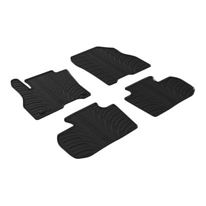 Set covorase auto din cauciuc Nissan Leaf Hatchback 2018- (Electric), Negru, Gledring, 4 buc. AutoDrive ProParts
