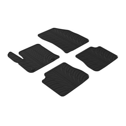 Set covorase auto din cauciuc Peugeot E-2008 SUV 08.2020- (Electric) -, Citroen E-C4 Hatchback 05.2021-, Negru, Gledring, 4 buc. AutoDrive ProParts