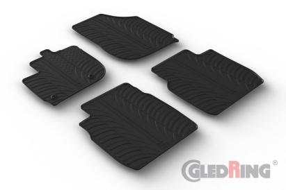 Set covorase auto din cauciuc Honda Jazz, Crosstar 01.2021, Negru, Gledring, 4 buc. AutoDrive ProParts