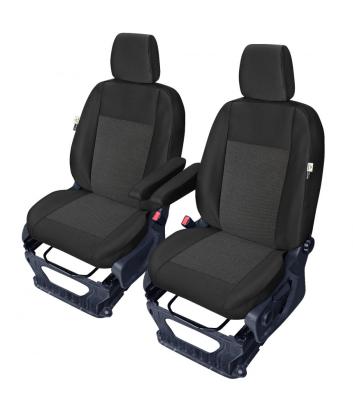 Set huse scaune auto Kegel, dedicate pentru Ford Tourneo Custom 1 + 1 model V362, 2013-12.2023, set huse 2 scaune fata, 2 huse tetiera si 2 huse brat cotiera AutoDrive ProParts