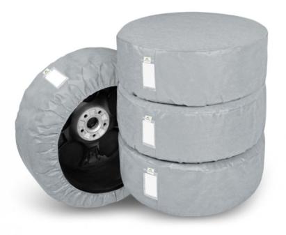 Set 4 huse auto Kegel pentru depozitat anvelope XL R17, R18, R19, R20 , culoare gri AutoDrive ProParts