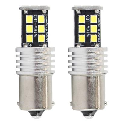 Bec auto LED Canbus BA15D P21W, 12-24V, 4.2W , 15 SMD, AMIO, set 2 buc. AutoDrive ProParts