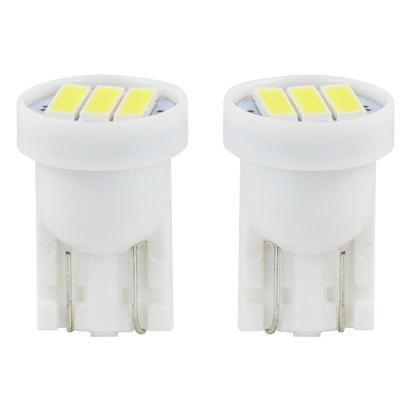 Bec de pozitie tip LED , T10 W2.1x9.5 W5W, 12V , 3 SMD 7020, culoare alb , AMIO, set 2 buc AutoDrive ProParts