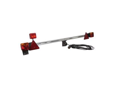 Bara remorca auto Carpoint cu lampi, extensibila 140-210cm, cablu de 7.5m, fisa remorca si lampa ceata , metal AutoDrive ProParts