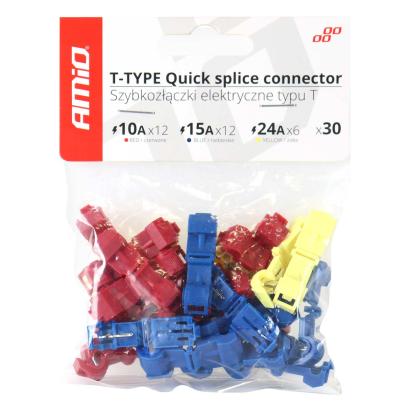 Cuplaje electrice pentru imbinari rapide de tip T, mix cutie de 30 buc AutoDrive ProParts