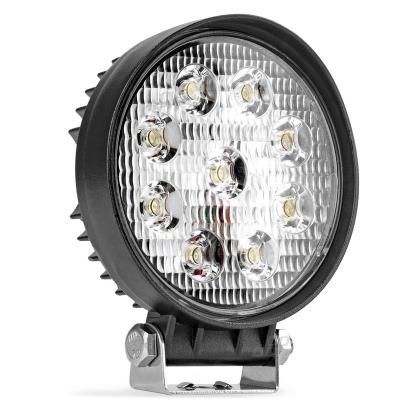 Lampa lucru LED 27W 6000K, Spot lumina, 12V-60V, IP67, aluminiu, omologare E9, ?115 x 35 mm AutoDrive ProParts