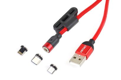 Cablu incarcare telefon, cu magnet Lightning/ USB C/ micro USB, 1m, AMiO AutoDrive ProParts