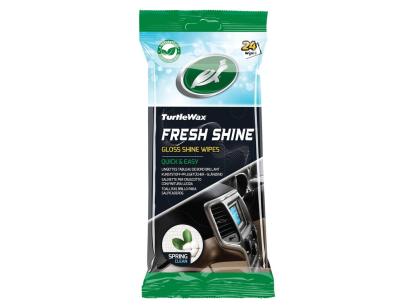Servetele luciu interior Turtle Wax Fresh Shine Gloss pentru curatarea plasticului - Pachet de 24 Bucati AutoDrive ProParts