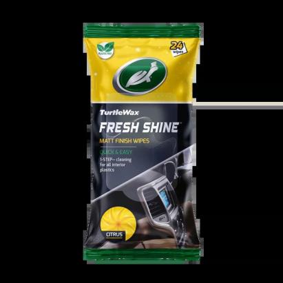 Servetele curatare Interior Mat - Turtle Wax Fresh Shine Matt pentru curatarea plasticului interior - Pachet de 24 Bucati AutoDrive ProParts
