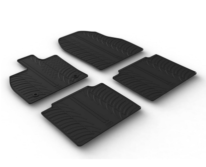 Set covorase auto din cauciuc Subaru Soltera EV 04.2022- (electric), Toyota bZ4X SUV 04.2022- (electric), Negru, Gledring, 4 buc. AutoDrive ProParts