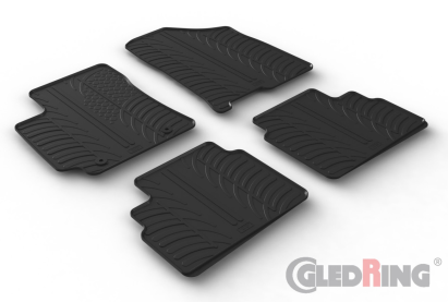 Set covorase auto din cauciuc Hyundai Kona Sx2 / Hybrid Suv 01.2023- (pentru modele cu cutie automata) AutoDrive ProParts