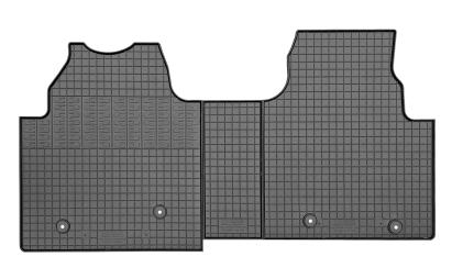 Set covorase auto din cauciuc Ford Transit Custom 2023- CV Automata, 3 locuri / Ford Transit Custom 2023-, CV Manuala, 3 locuri [randul 1], Comercial, Negre AutoDrive ProParts