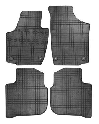 Set covorase auto din cauciuc Seat Toledo 2012-; Skoda Rapid 2012-, Negre AutoDrive ProParts