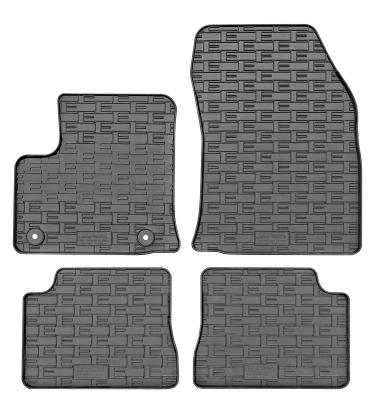 Set covorase auto din cauciuc Jeep Avenger 2023- , Electric; Fiat 600e 2023-; Alfa Romeo Junior 2024- , Electric, Negre AutoDrive ProParts