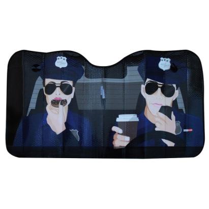 Parasolar parbriz 130x70cm, Police ; Best Automax AutoDrive ProParts