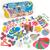 Clixo® joc magnetic de construit - Distractie in familie (150 piese) PlayLearn Toys