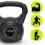 Kettlebell 4 kg, bitum cu invelis rezistent ABS,  21x23 cm, negru Household NewTrend
