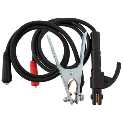Set cabluri sudura Rotor 300A – cablu electrod + cleste de masa, 190 cm, 12 mm