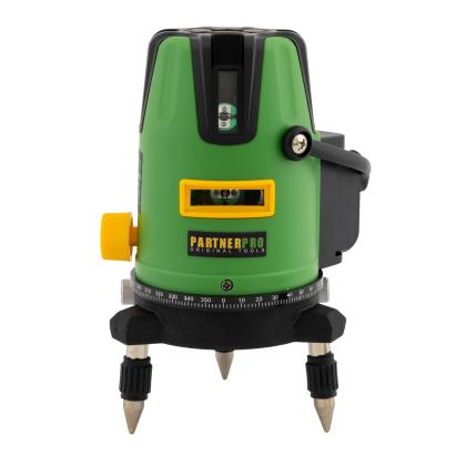 Nivela laser verde 5 linii PartnerPro PLE-5D, autonivelare, ±2 mm/5 m, 40 m