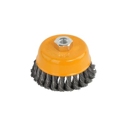 Perie de sârmă tip cupă cu noduri răsucite Rotor 100 mm M14 pentru flex