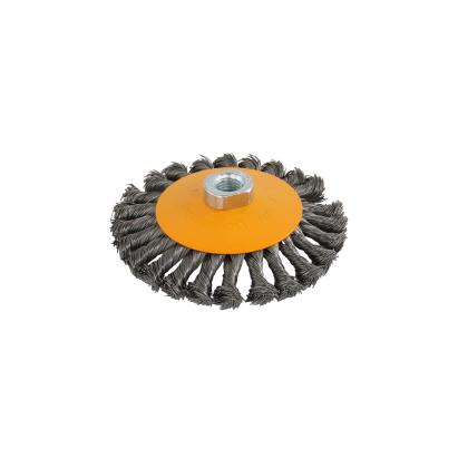 Perie de sârmă conică cu noduri ROTOR 125 mm M14 pentru polizor unghiular (flex)