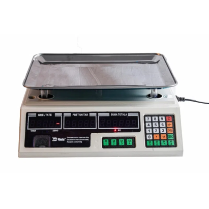 Cantar electronic cu platforma Blade 40 kg, platan inox, afisaj dublu