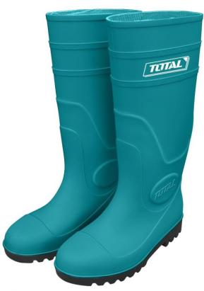 Cizme de protecție din PVC TOTAL SB cu bombeu metalic, impermeabile – 45