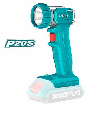 Lampă de lucru LED TOTAL Industrial 20V Li-Ion P20S, 150 lm (fără acumulator și încărcător)