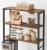 VASAGLE Raft de bucatarie, spatiu cuptor cu microunde, 6 rafturi, 40x60x167cm, maro rustic si negru Household NewTrend