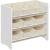SONGMICS Raft jucarii si carti 63x30x60 cm, cu 9 cutii textile detasabile, MDF, alb Household NewTrend