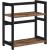 SONGMICS Raft de depozitare pe 2 niveluri, MDF, organizator de birou sau bucatarie, 42x18x43 cm, maro rustic Household NewTrend
