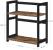SONGMICS Raft de depozitare pe 2 niveluri, MDF, organizator de birou sau bucatarie, 42x18x43 cm, maro rustic Household NewTrend