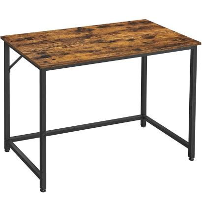 VASAGLE Birou cu cadru din otel, 50x100x75 cm, industrial, maro Household NewTrend