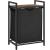 VASAGLE Cos de rufe, sac de rufe detasabil, raft, cadru metalic, 65L, 50x33x72 cm, maro rustic si negru Household NewTrend