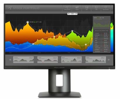 Monitor Second Hand HP Z27n, 27 Inch WQHD IPS, HDMI, MHL, DVI-D, DisplayPort, Mini DisplayPort NewTechnology Media