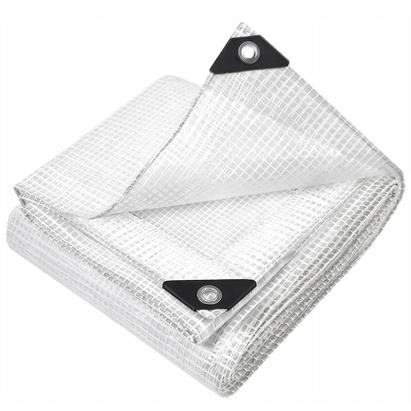 Prelata din polietilena impermeabila laminata, 4x4 m, 100 g/mp, transparent Household NewTrend