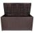 Ladă de depozitare grădină TOUGH MASTER 430L, aspect lemn, maro coffee, cu balamale (TM-SBW43H)